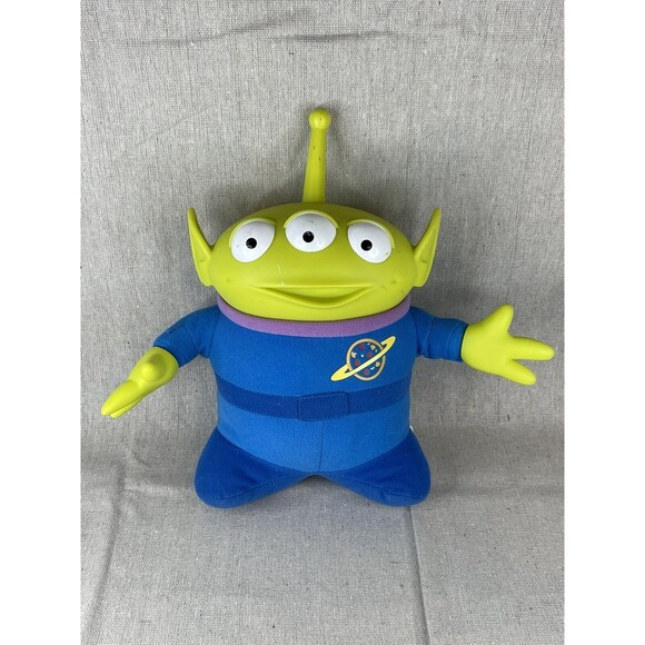 Toy Story 4 SPACE ALIEN Plush Talks Light-Up Antenna Disney Pixar Thinkway Toys - Picture 1 of 7